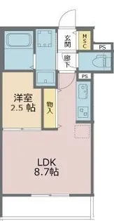 グランデクラッセ新都心【3階】の間取り