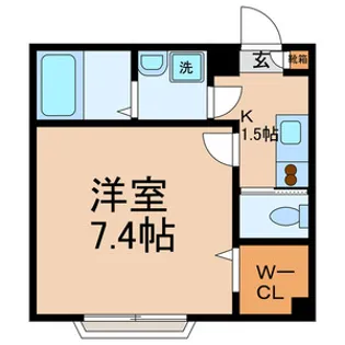 Le premier Houei(リ プリメイラ ホウエイ)【1階】の間取り