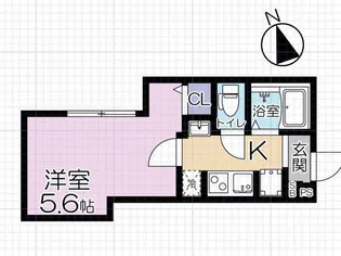 LIFE TOWN YOTSUGI【4階】の間取り