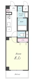 マンション グロリア【1階】の間取り
