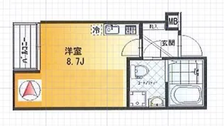 ボヌール蒲生【2階】の間取り
