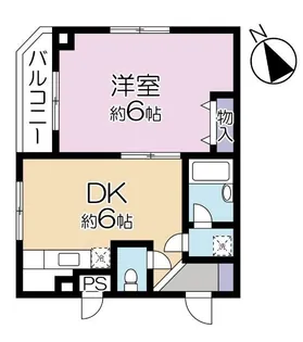 レジデンス福島【5階】の間取り
