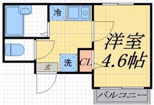 メルディア東堀切【1階】の間取り