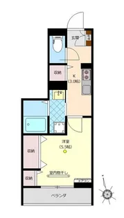 ウエストローズ【2階】の間取り