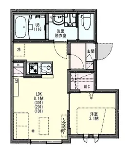 KLEIS西大宮Ⅱ【3階】の間取り