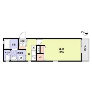 フォレスト エイト【1階】の間取り