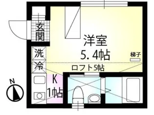リシェス北千住【3階】の間取り