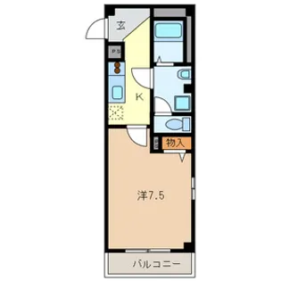 アンプルールフェールK【3階】の間取り