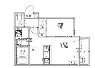Astro Residence 西大宮【2階】の間取り