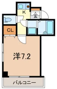 ビルクリバラ【4階】の間取り