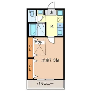 ボナールAMANUMA【2階】の間取り