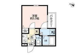 レーヴ・WARABI【1階】の間取り