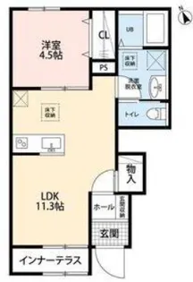 リーブルファイン久喜久喜東Ⅱ【1階】の間取り