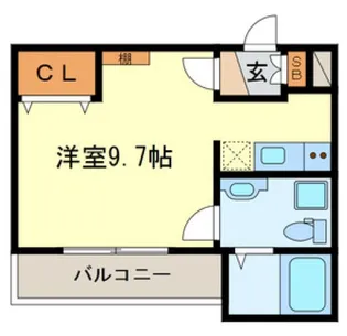 Chambre Hidemi Ⅱ【1階】の間取り