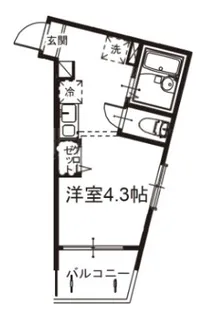 メルディア与野本町ⅡA【1階】の間取り