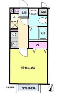 グリーンクラブ大宮【1階】の間取り
