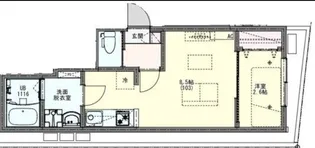 リディアコート北越谷【1階】の間取り