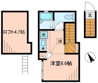 マーキュリー平井【2階】の間取り