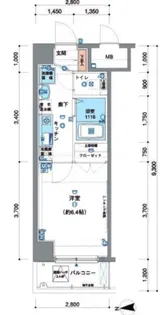 スパシエフィールドS新都心【1階】の間取り