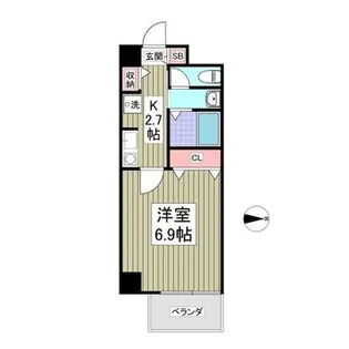 ファージェ立石【1階】の間取り