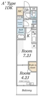 リブリ・北戸田【1階】の間取り