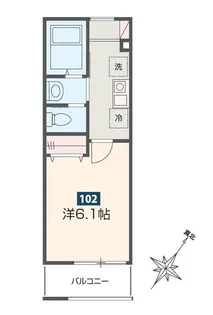 MELDIA春日部【1階】の間取り