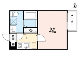 パディアン綾瀬【3階】の間取り