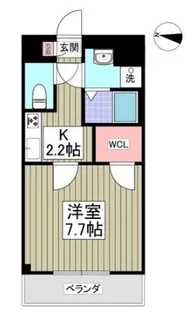 ルミエール岸町【1階】の間取り