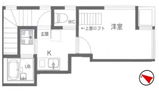 モントレー北千住【2階】の間取り