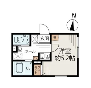 GardenCourtさくら通り【1階】の間取り
