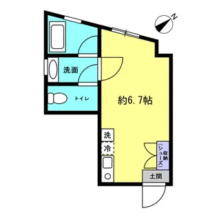野室マンション【2階】の間取り