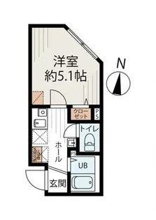 GardenCourtさくら通り【3階】の間取り