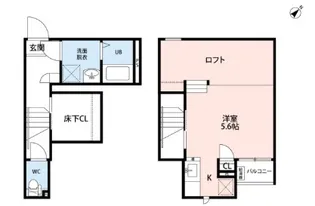 CB鴻巣パルフェ【2階】の間取り