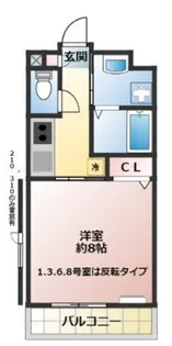 ディオール【2階】の間取り