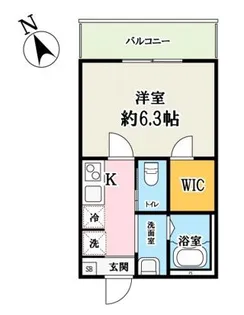 キャメル西新井【3階】の間取り