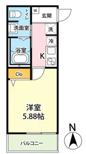 キャメル蕨錦町【2階】の間取り