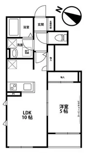 プリムヴェール【1階】の間取り