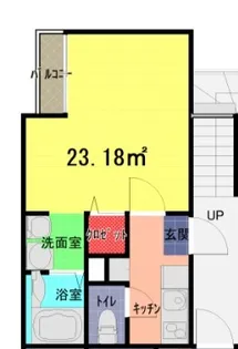 プラージュ春日部【2階】の間取り