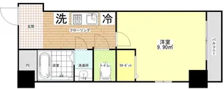 フェリチタ越谷駅前【10階】の間取り