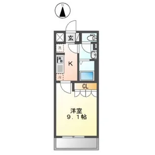 グレイス江北【1階】の間取り