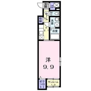 ベル セゾン【1階】の間取り