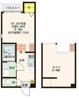アーバン 立石【2階】の間取り