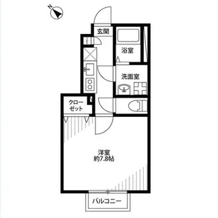 アムール Sendabori【1階】の間取り