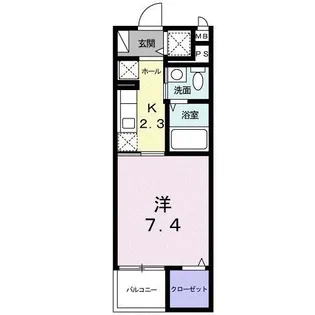 カーサ シエロ【4階】の間取り