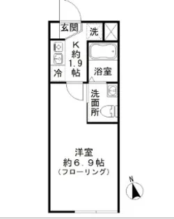 grandir西新井大師【2階】の間取り
