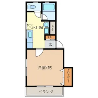ベルメゾン【2階】の間取り