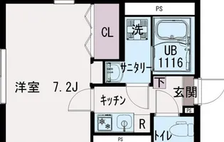イクシオ江戸川【2階】の間取り