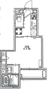 アクシーズ新都心【2階】の間取り