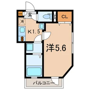 リバーハイツⅢ【2階】の間取り