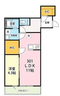 キャメル岩槻加倉【3階】の間取り